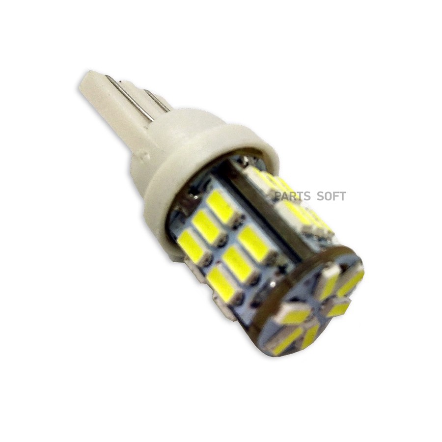 Лампа светодиодная T10 9V-30V 5W "AVS" (T100, белый,(W2.1x9.5D) 30SMD 3014) (2 шт.) - AVS None None